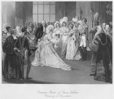 Drawing Room of Queen Victoria. Ceremony of Presentation c1841. Artist: Henry Melville