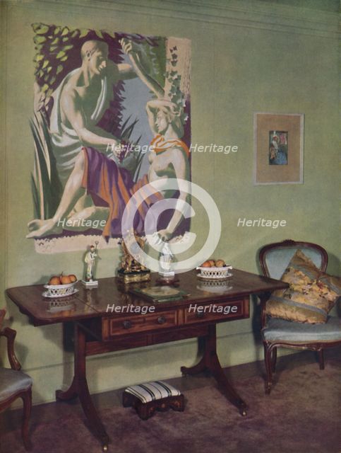 'Drawing-room in a London flat decorated by Frankland Dark, F.R.I.B.A. for his own use', c1945. Artist: Unknown.