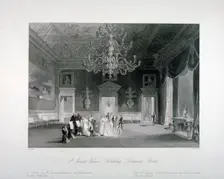 Drawing-room in St James's Palace, Westminster, London, c1840. Artist: Harden Sidney Melville