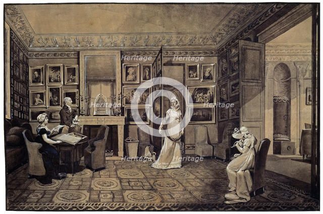 'Drawing Room in the Baryatinsky House in Altona', 1807.  Artist: Elisabeth Louise Vigee-LeBrun