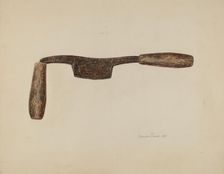 Drawknife, 1938. Creator: Clarence Secor