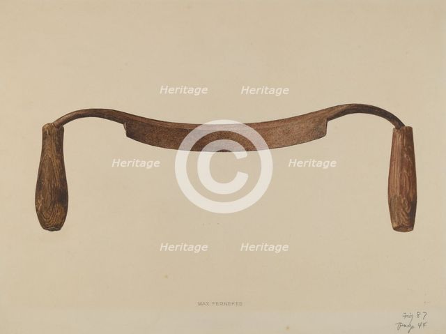 Drawknife, c. 1938. Creator: Max Fernekes.