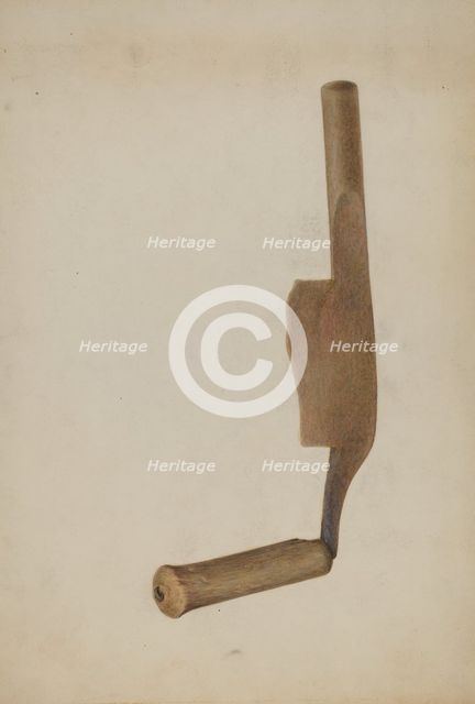 Drawknife, c. 1938. Creator: George C. Brown.