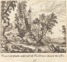 Draun River, 1681. Creator: Melchior Küsel