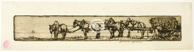 Draught Horses, 1906. Creator: Donald Shaw MacLaughlan.