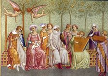 Dream of Life detail of the mural Triumph of Death painting in the Cloister Cemetery of Pisa…