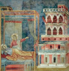 Dream of the Palace (from Legend of Saint Francis), 1295-1300. Creator: Giotto di Bondone (1266-1377)