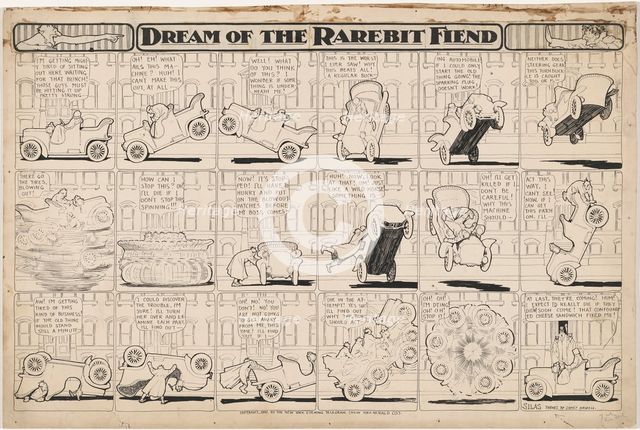 Dream of the Rarebit Fiend: Bucking Automobile, 1907. Creator: Winsor McCay.