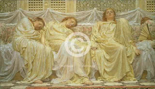 Dreamers, 1882.  Creator: Albert Joseph Moore.