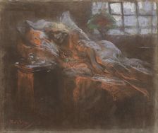 Dreaming. Creator: Mucha, Alfons Marie (1860-1939)