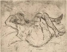 Dreaming Girl, 1906. Creator: Ernst Kirchner