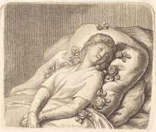 Dreaming on Roses, 1790. Creator: Daniel Nikolaus Chodowiecki