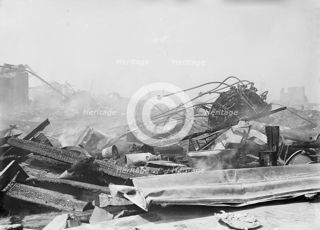 Dreamland burned, Coney Island, 1911. Creator: Bain News Service.
