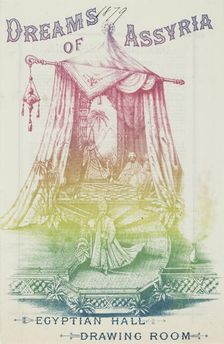 Dreams of Assyria - Egyptian Hall - Drawing Room, 1879. Creator: Unknown