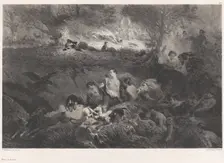 Dreams of Hunting, 1858. Creator: Célestin Nanteuil