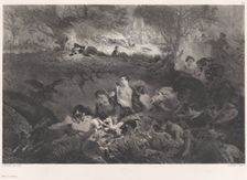 Dreams of Hunting, 1858. Creator: Célestin Nanteuil