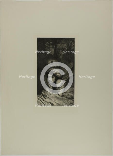 Dreams, plate three from A Life, 1884. Creator: Max Klinger.