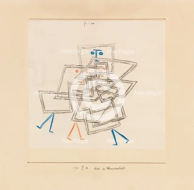 Drei in Verworrenheit, 1930. Creator: Klee, Paul (1879-1940).