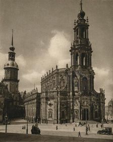 Dresden. Court church and castle 1931. Artist: Kurt Hielscher