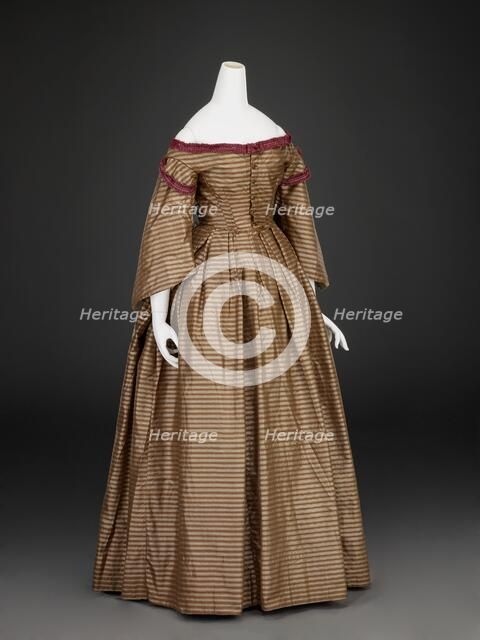 Dress, 1860s. Creator: Unknown.