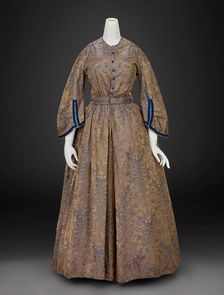 Dress, 1860s. Creator: Unknown