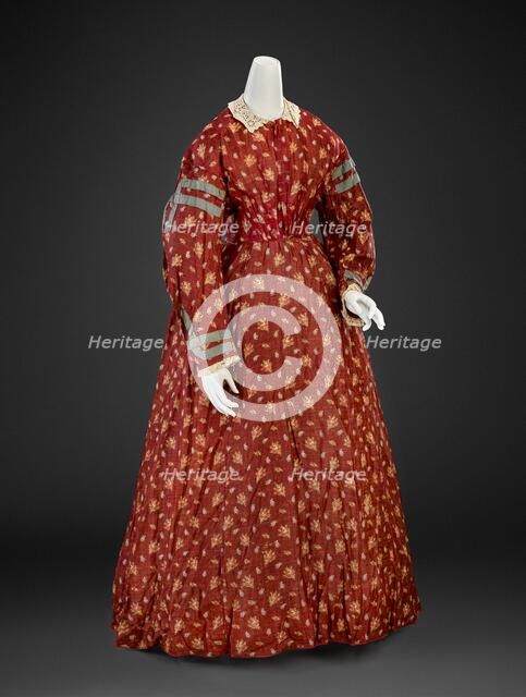 Dress, 1860s. Creator: Unknown.