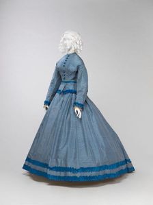 Dress, 1865-1867. Creator: Unknown