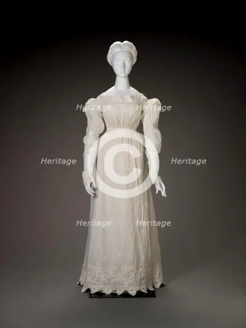 Dress, 1820s. Creator: Unknown.