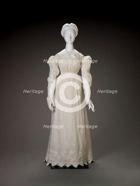 Dress, 1820s. Creator: Unknown.