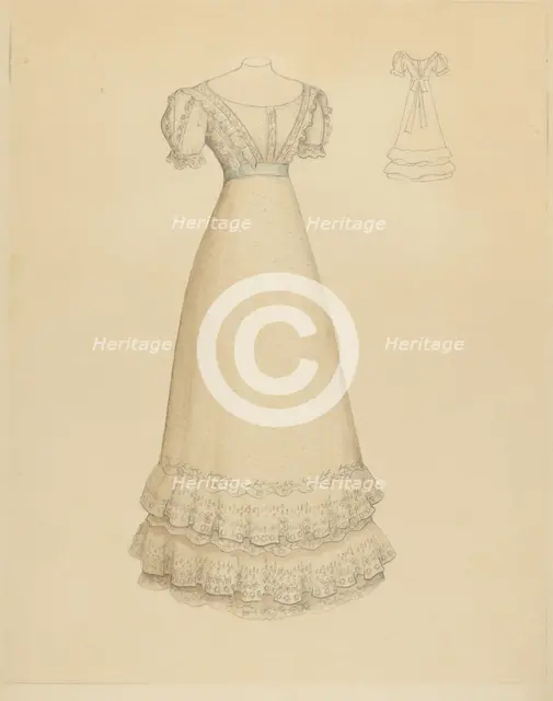 Dress, 1940. Creator: Dorothy Gernon.