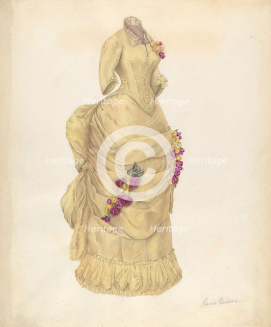 Dress, 1935/1942. Creator: Bessie Forman.