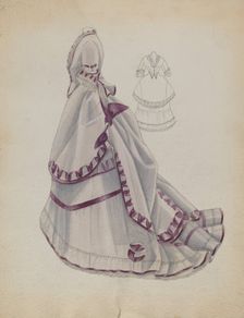 Dress, 1935/1942. Creator: Bessie Forman