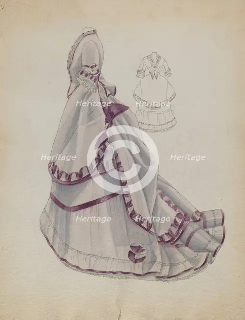 Dress, 1935/1942. Creator: Bessie Forman.