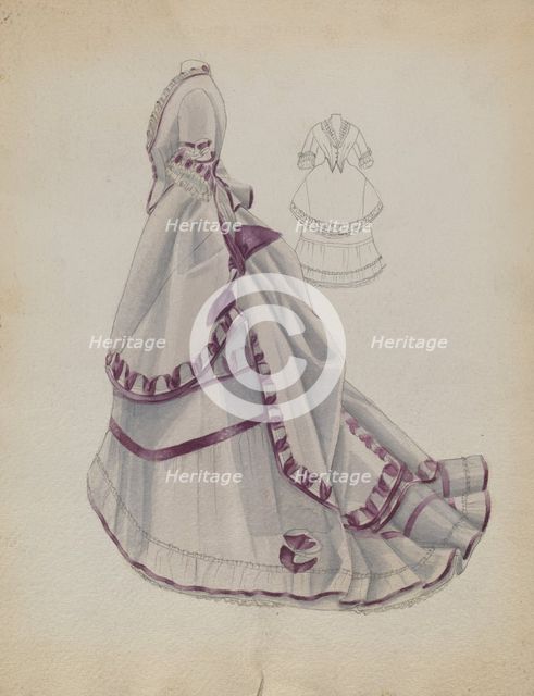 Dress, 1935/1942. Creator: Bessie Forman.