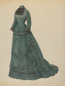 Dress, 1935/1942. Creator: Bessie Forman
