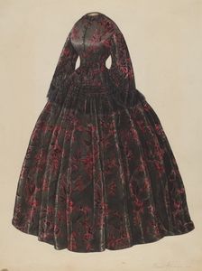 Dress, 1935/1942. Creator: Bessie Forman