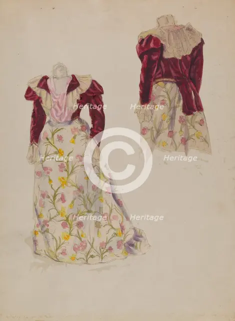 Dress, 1935/1942. Creator: George B. Wally.