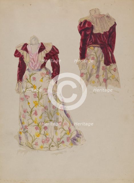 Dress, 1935/1942. Creator: George B. Wally.