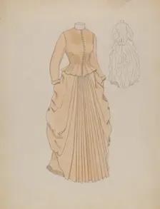 Dress, 1935/1942. Creator: Gladys Cook