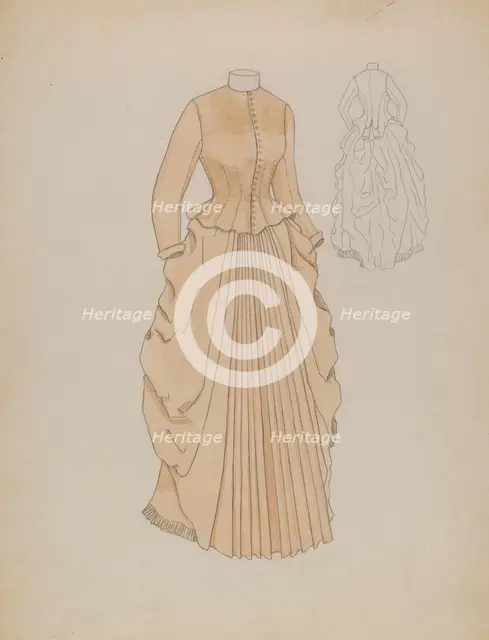 Dress, 1935/1942. Creator: Gladys Cook.