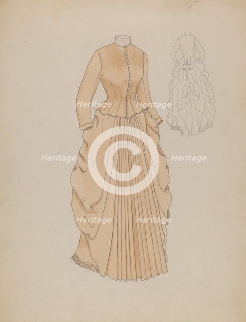 Dress, 1935/1942. Creator: Gladys Cook.
