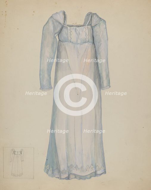 Dress, 1935/1942. Creator: Edna C. Rex.