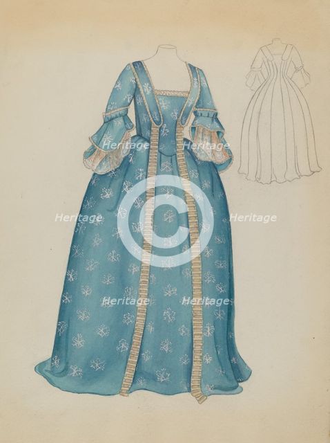 Dress, 1935/1942. Creator: Esther Hansen.
