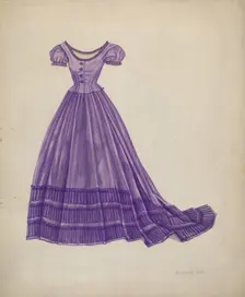 Dress, 1935/1942. Creator: Florence Earl