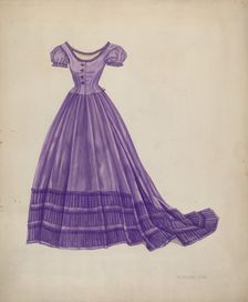 Dress, 1935/1942. Creator: Florence Earl