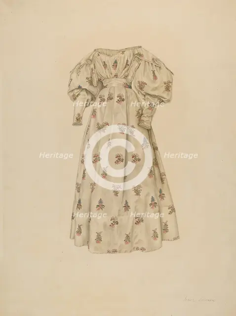 Dress, 1935/1942. Creator: Irene Lawson.