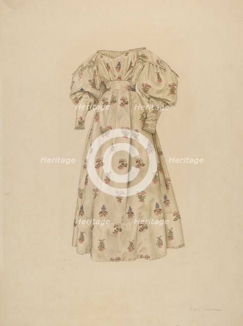 Dress, 1935/1942. Creator: Irene Lawson.
