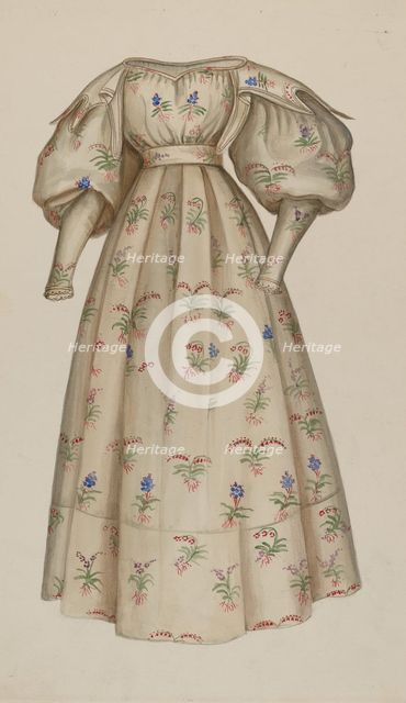 Dress, 1935/1942. Creator: Irene Lawson.