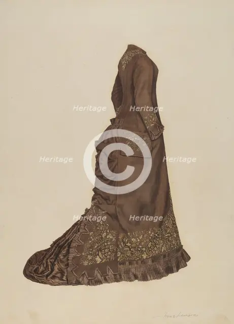 Dress, 1935/1942. Creator: Irene Lawson.