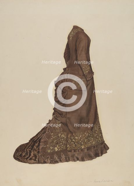 Dress, 1935/1942. Creator: Irene Lawson.